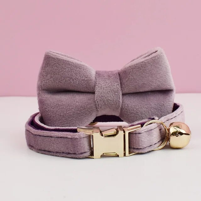 Gepersonaliseerde kattenhalsband lila