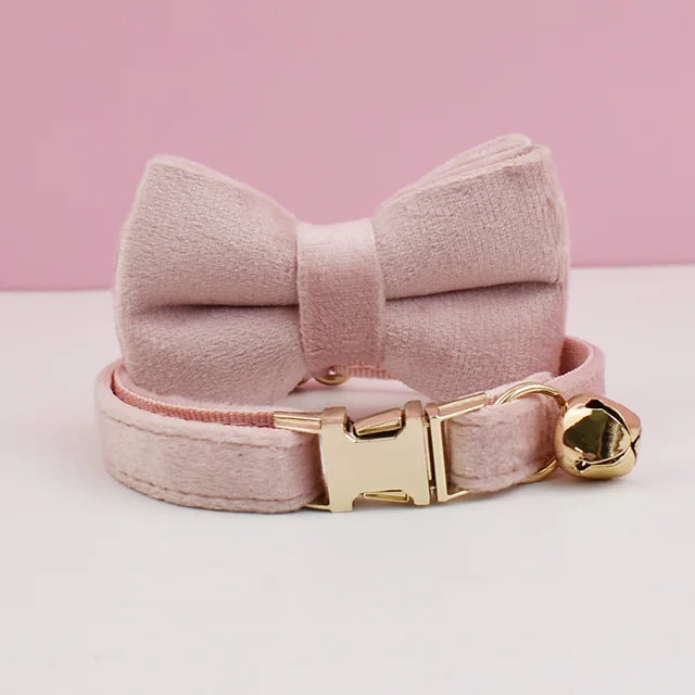 Gepersonaliseerde kattenhalsband baby roze