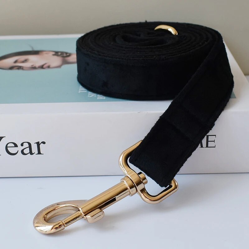 Gepersonaliseerde hondenhalsband zwart
