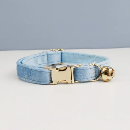 Gepersonaliseerde kattenhalsband licht blauw